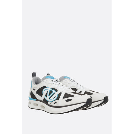 VLogo Easyjog Sneakers In Leather And Fabric-VALENTINO GARAVANI-JOHN JULIA