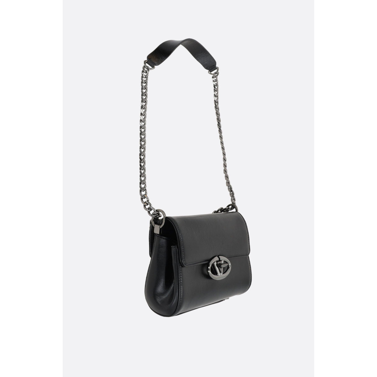 VLogo Signature Leather Shoulder Bag-VALENTINO GARAVANI-JOHN JULIA