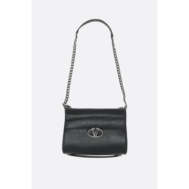 VLogo Signature Leather Shoulder Bag-VALENTINO GARAVANI-JOHN JULIA