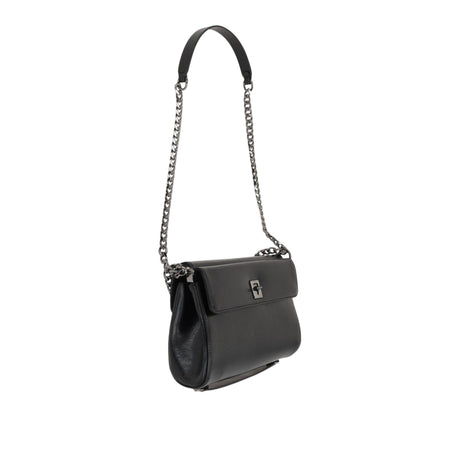 VLogo Signature Shiny Leather Shoulder Bag-VALENTINO GARAVANI-JOHN JULIA