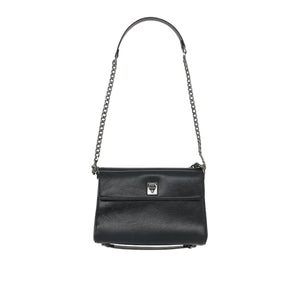 VLogo Signature Shiny Leather Shoulder Bag-VALENTINO GARAVANI-JOHN JULIA