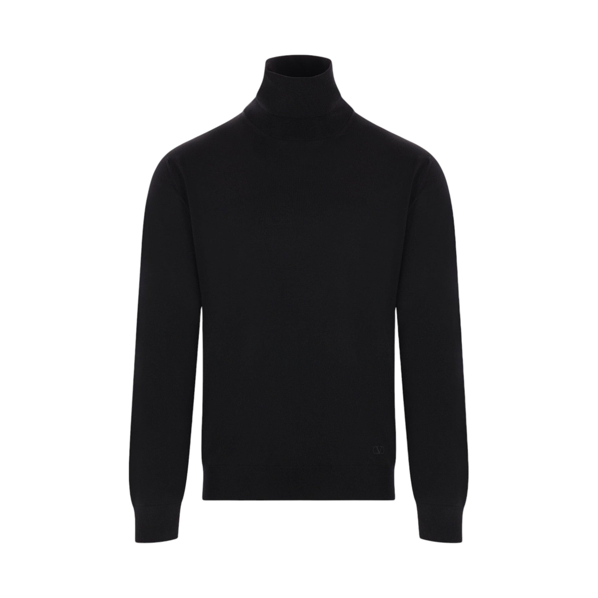 VLogo Wool Turtleneck-VALENTINO GARAVANI-JOHN JULIA