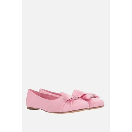 Varina Satin Ballerinas-FERRAGAMO-JOHN JULIA