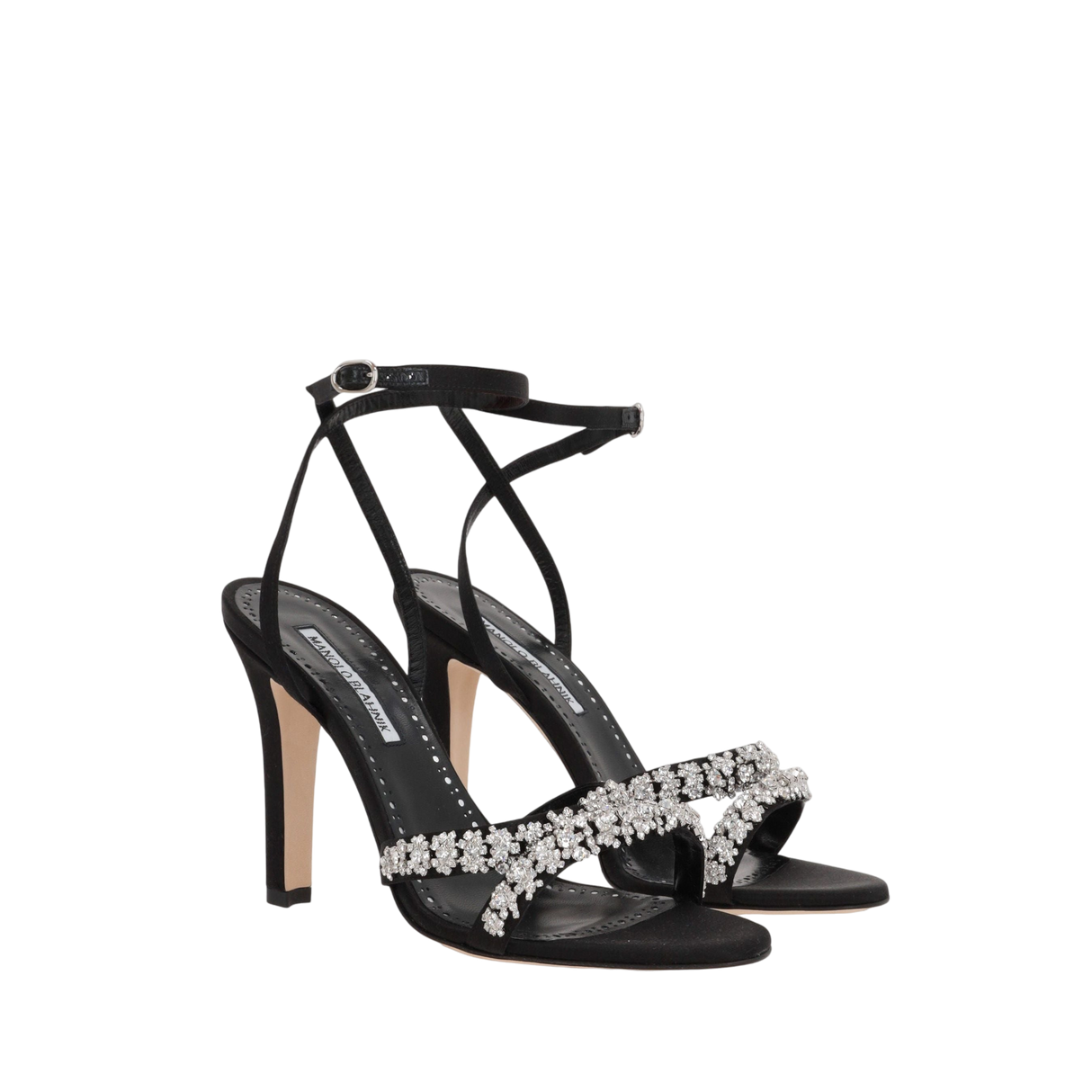 Vedada Satin Sandals-MANOLO BLAHNIK-JOHN JULIA