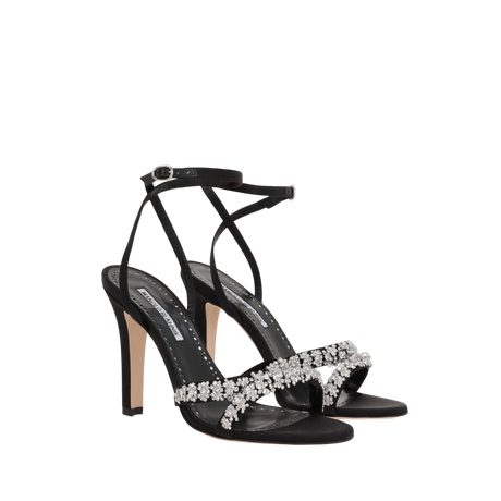 Vedada Satin Sandals-MANOLO BLAHNIK-JOHN JULIA