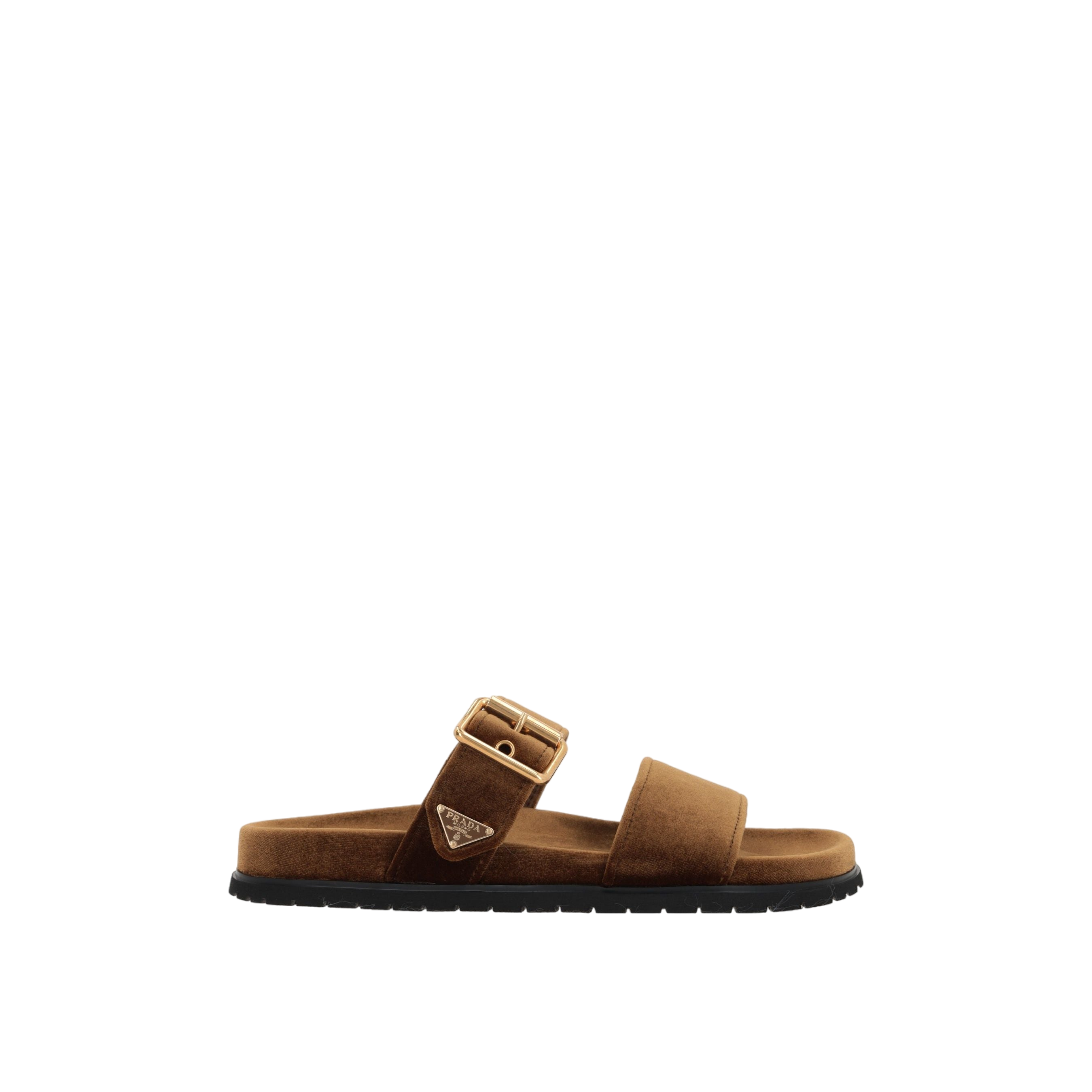 Velvet Slide Sandals-PRADA-JOHN JULIA