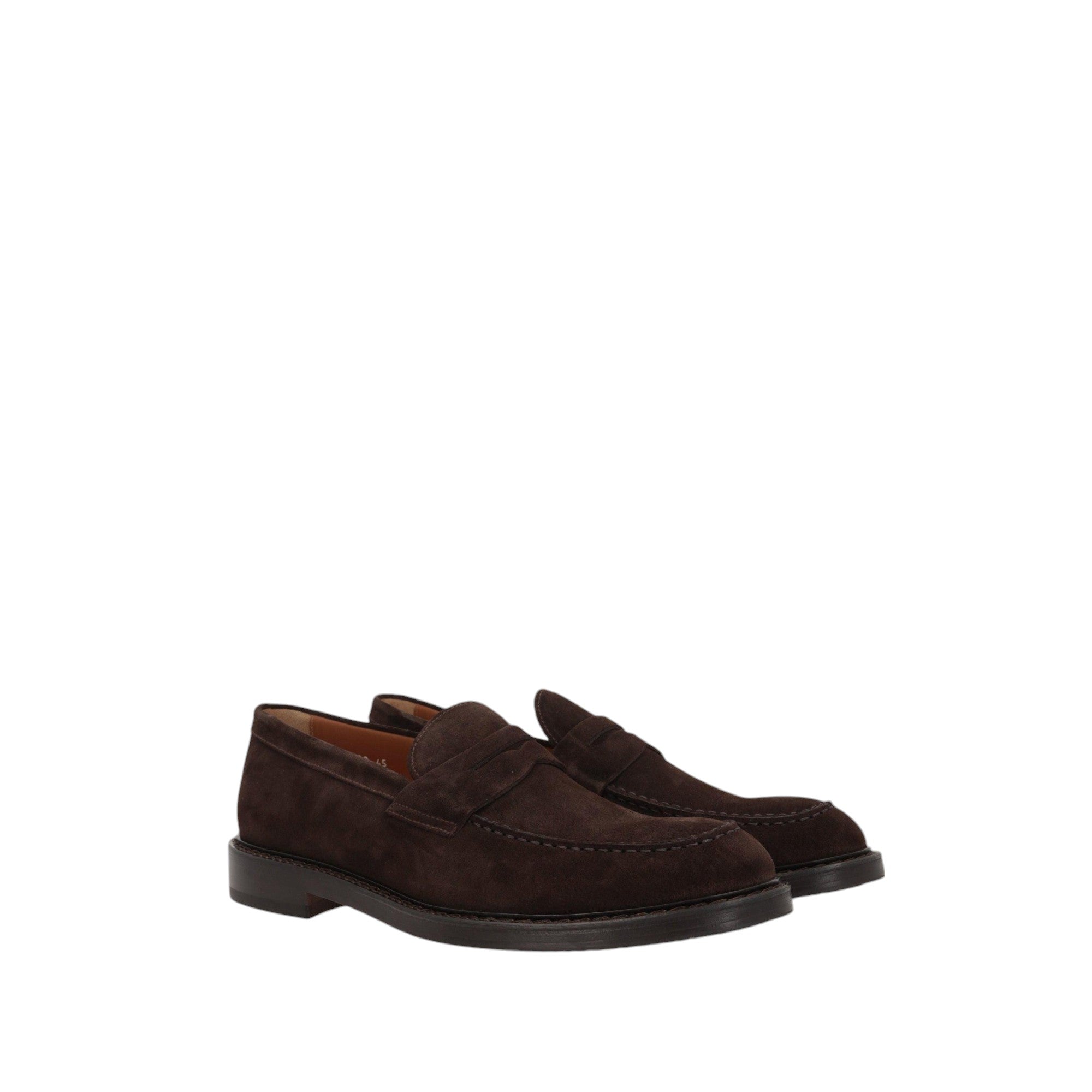 Velvet Suede Penny Loafers-DOUCAL'S-JOHN JULIA