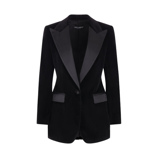 Velvet Tuxedo Jacket-EDEN PARK-JOHN JULIA