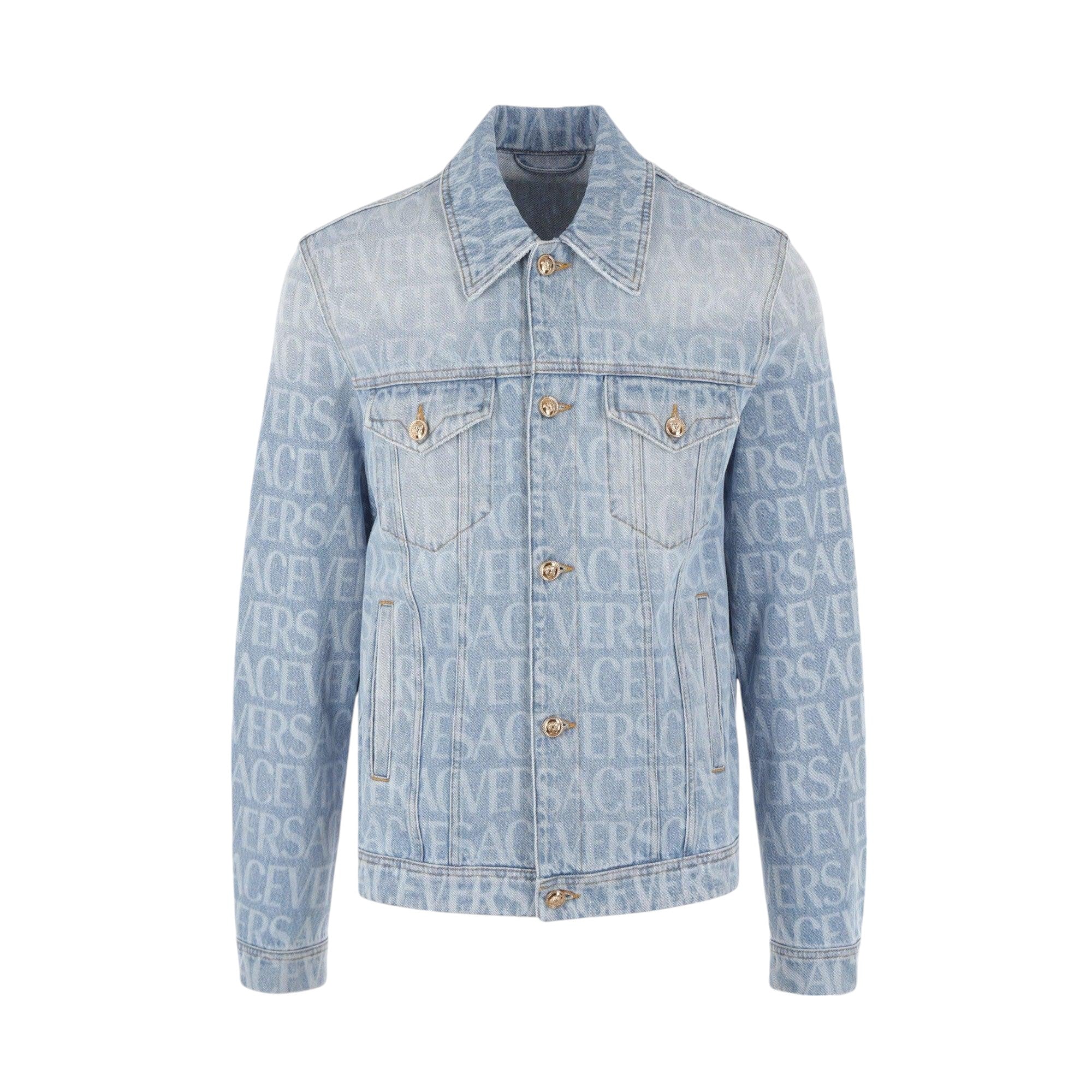 Versace Allover Denim Jacket-VERSACE-JOHN JULIA