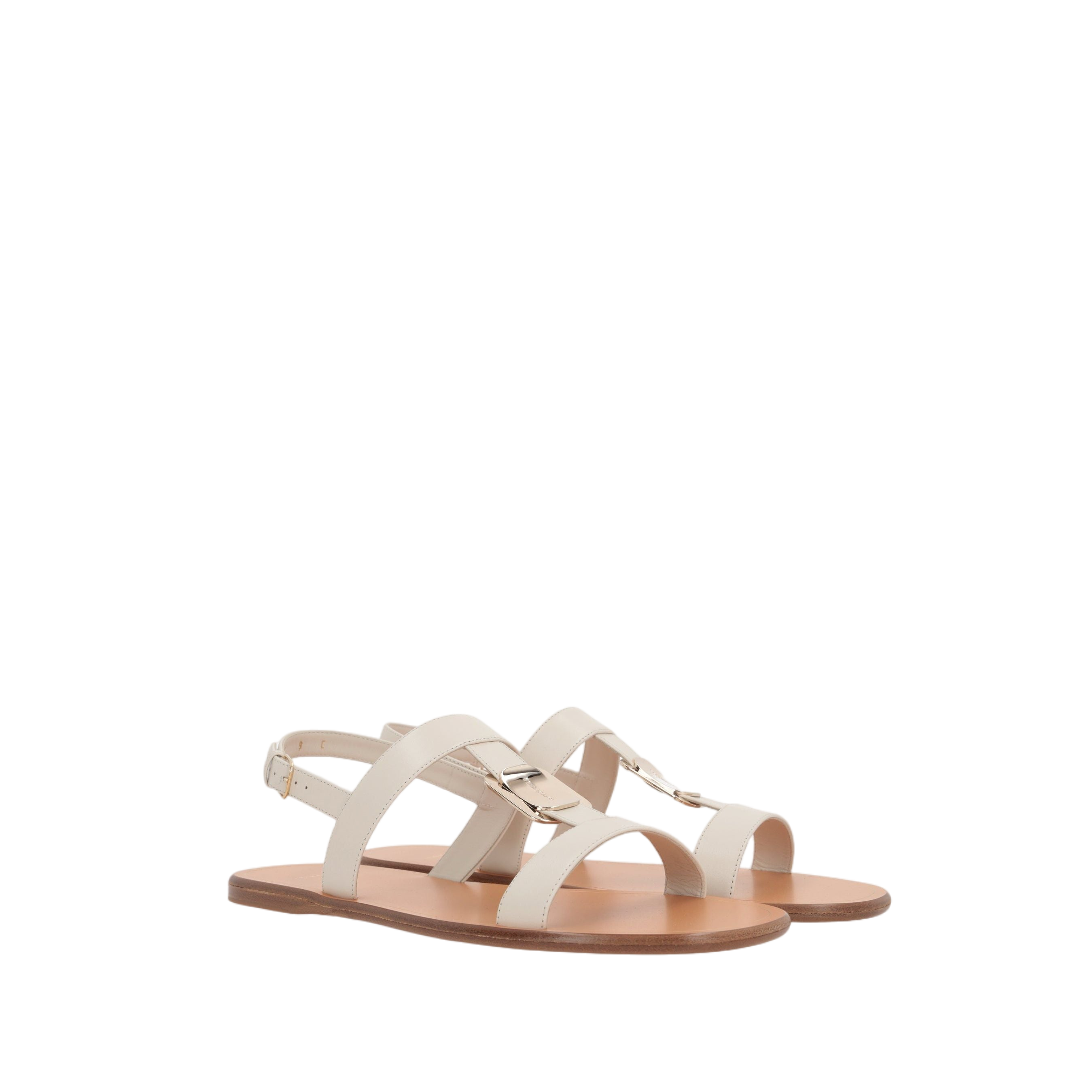 Vida Nappa Flat Sandals-FERRAGAMO-JOHN JULIA