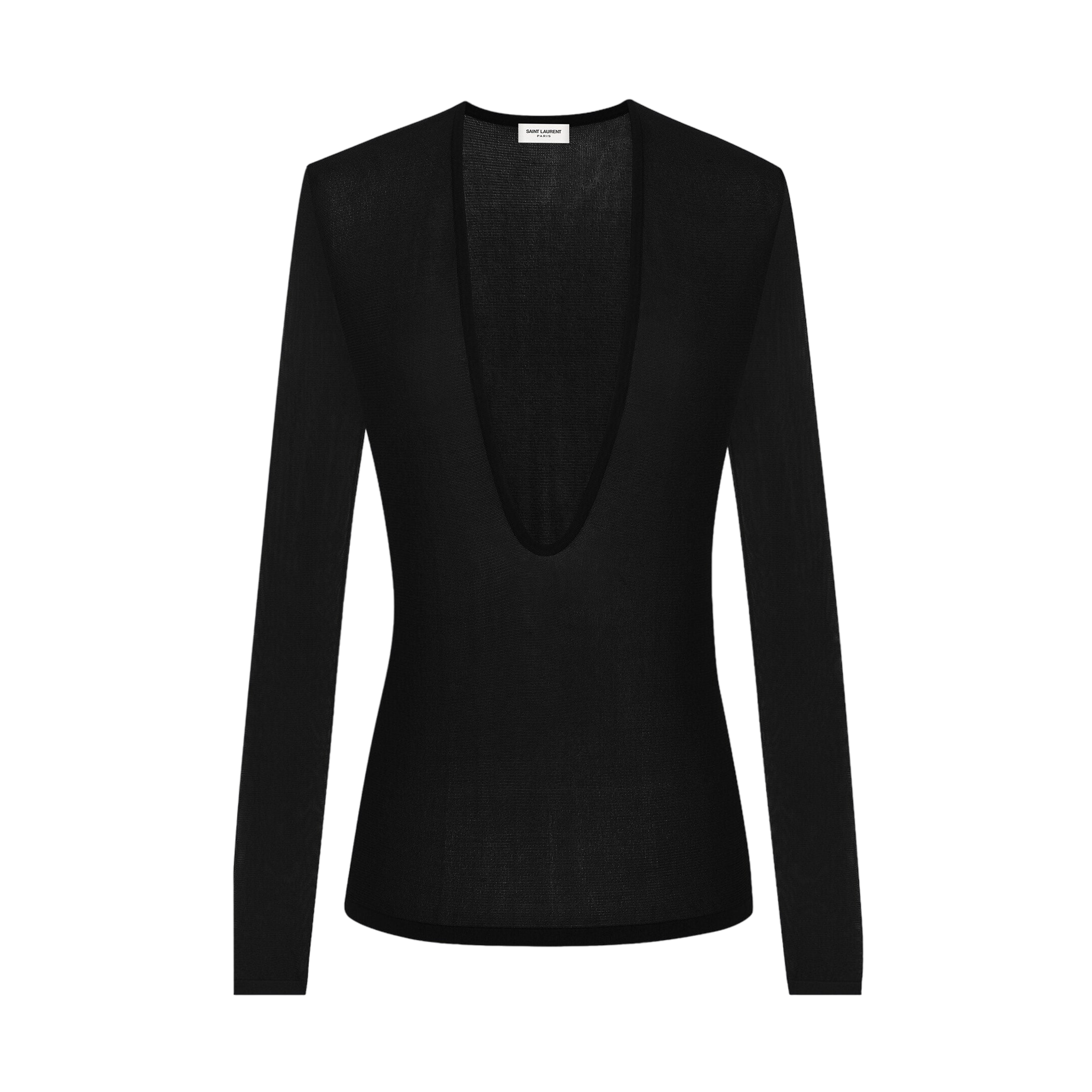 Viscose Knit Top-SAINT LAURENT-JOHN JULIA