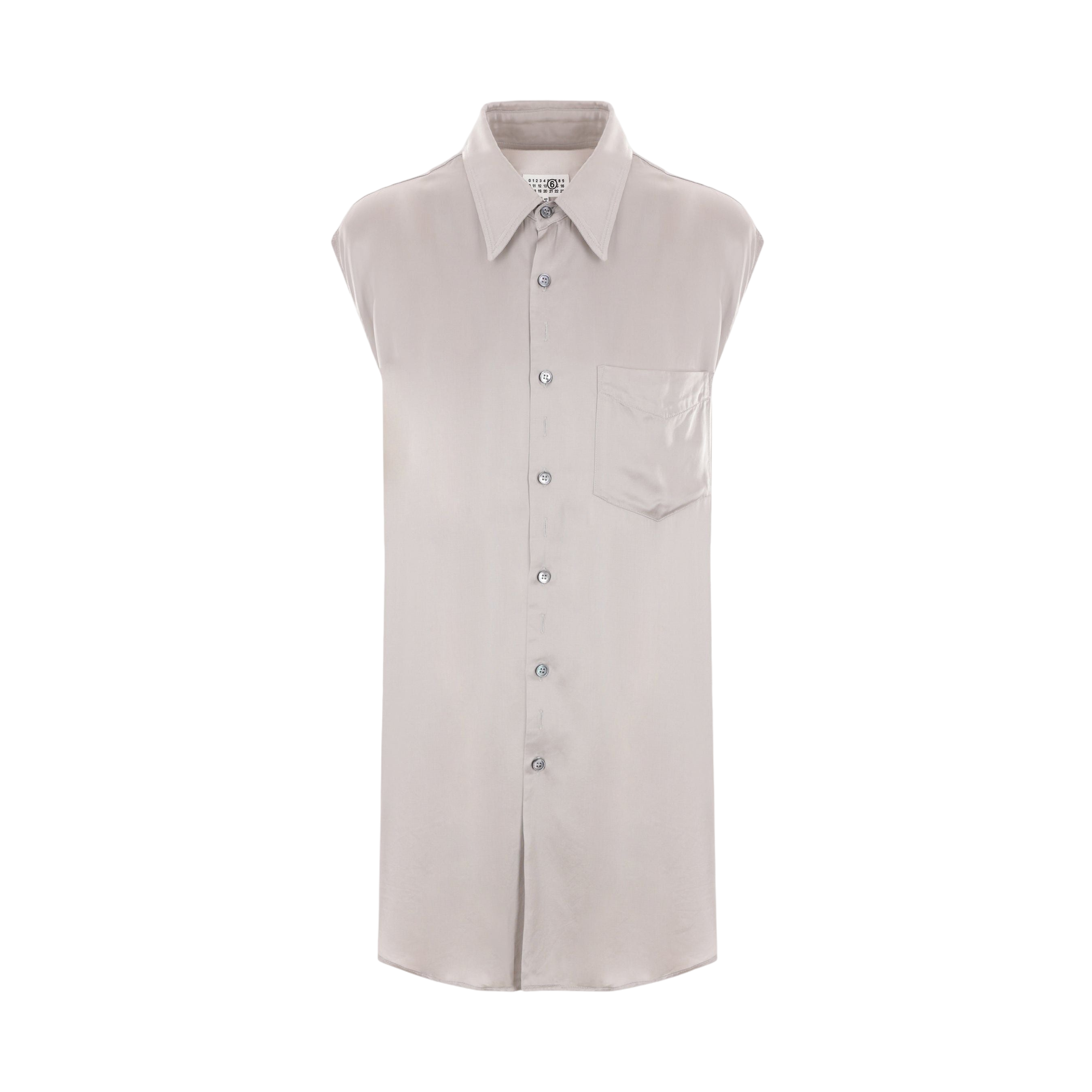 Viscose Sleeveless Shirt-MM6 MAISON MARGIELA-JOHN JULIA