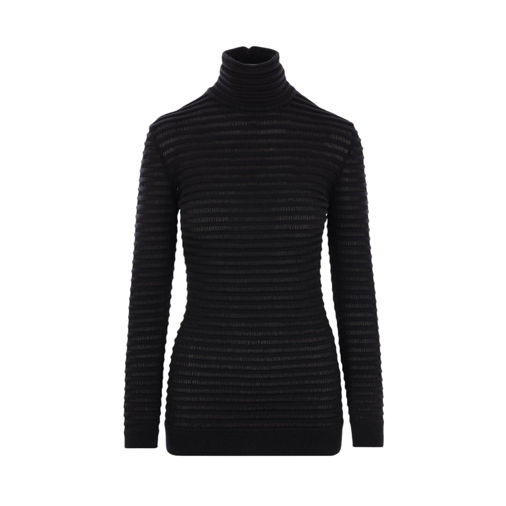 Viscose Wool Striped Turtleneck-VALENTINO GARAVANI-JOHN JULIA