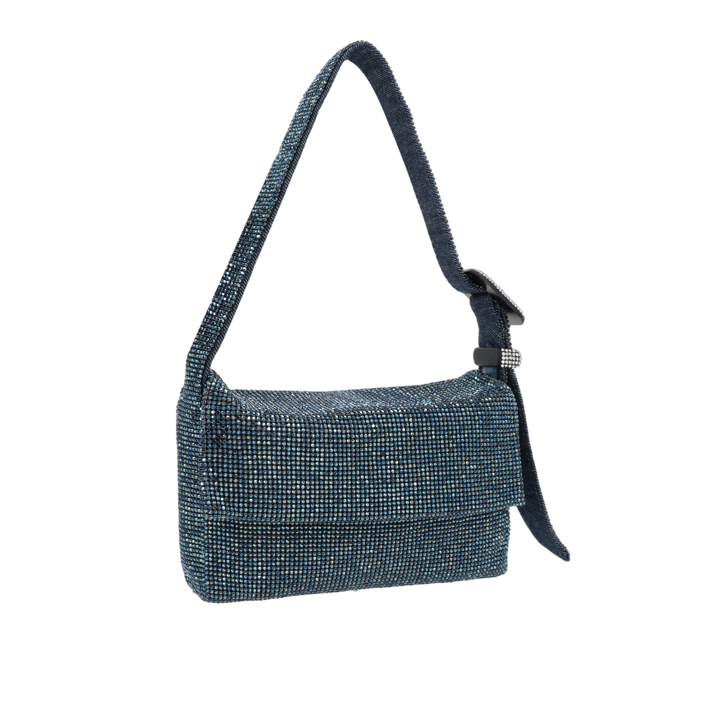 Vitty Crystal-Embellished Metal Mesh Bag-BENEDETTA BRUZZICHES-JOHN JULIA