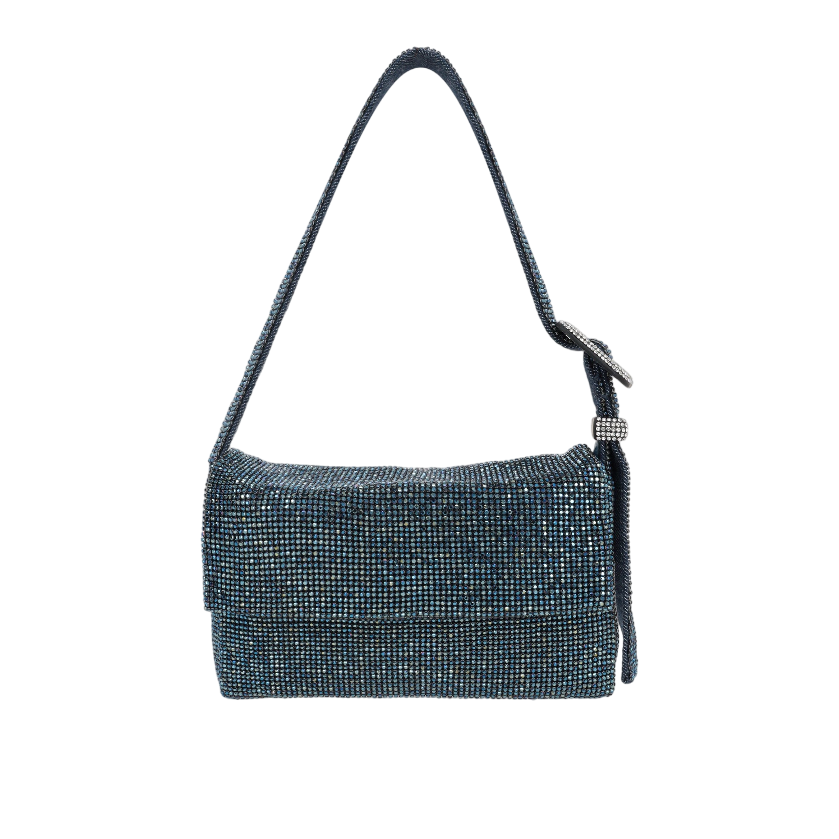 Vitty Crystal-Embellished Metal Mesh Bag-BENEDETTA BRUZZICHES-JOHN JULIA