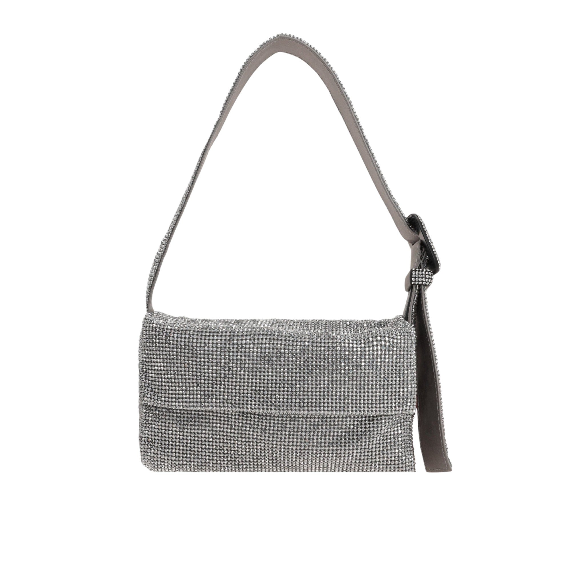 Vitty La Mignon Crystal-Embellished Mesh Shoulder Bag-BENEDETTA BRUZZICHES-JOHN JULIA