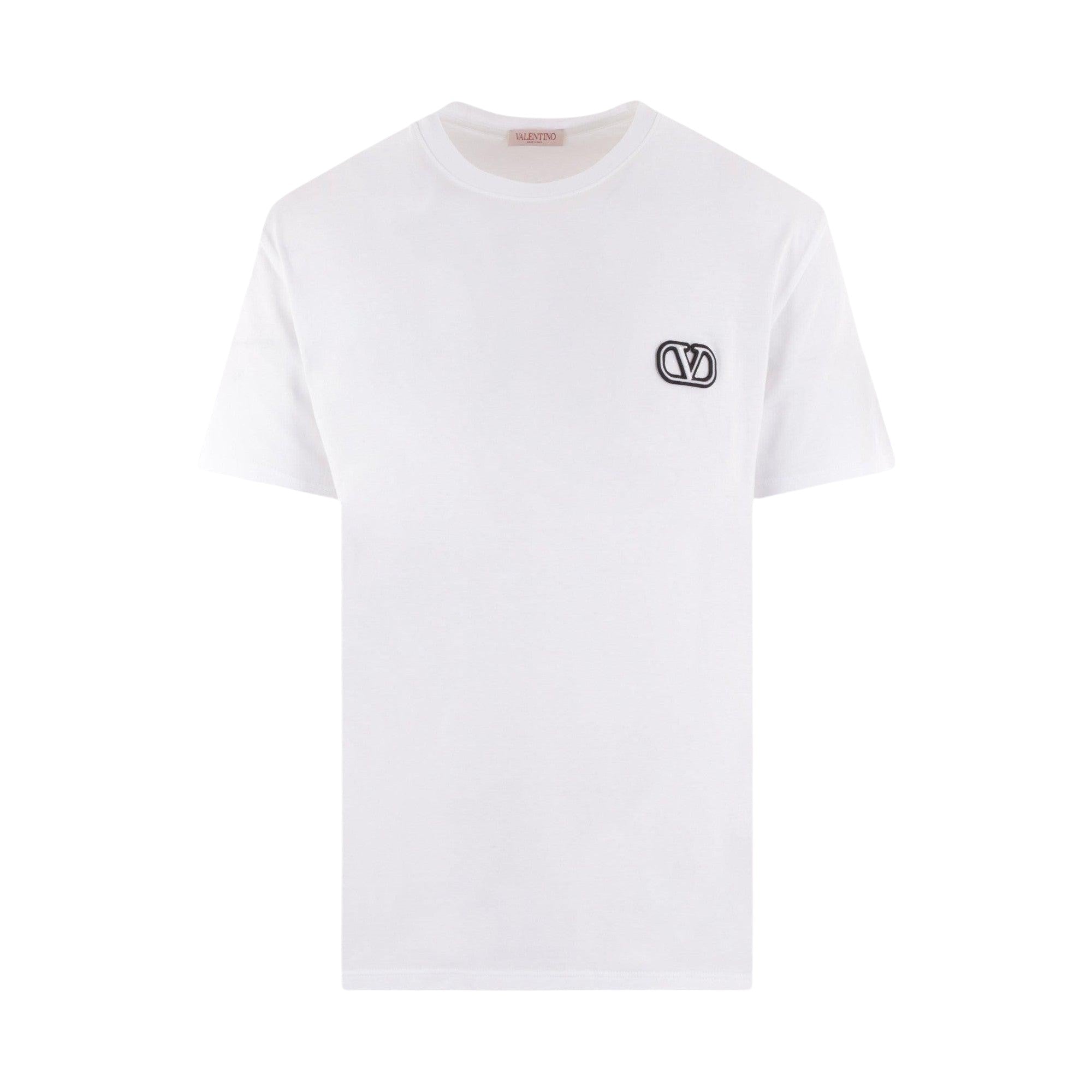 Vlogo Cotton T-shirt-VALENTINO GARAVANI-JOHN JULIA