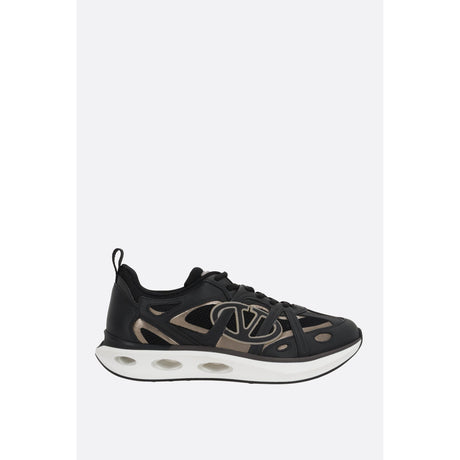 VLogo Easyjog Sneakers In Leather And Fabric-VALENTINO GARAVANI-JOHN JULIA