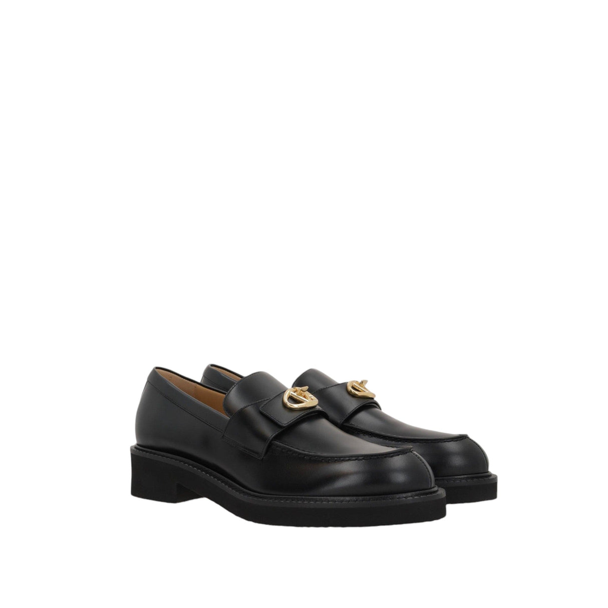 Vlogo Locker Smooth Leather Loafers-VALENTINO GARAVANI-JOHN JULIA