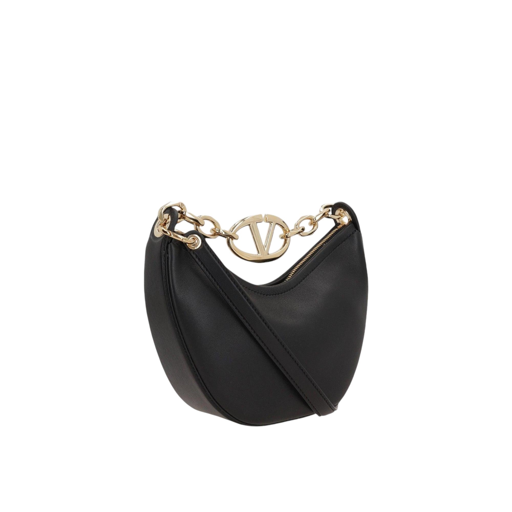 Vlogo Moon Mini Nappa Hobo Bag-VALENTINO GARAVANI-JOHN JULIA