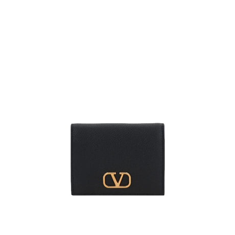 Vlogo Signature Grainy Leather Compact Wallet-VALENTINO GARAVANI-JOHN JULIA