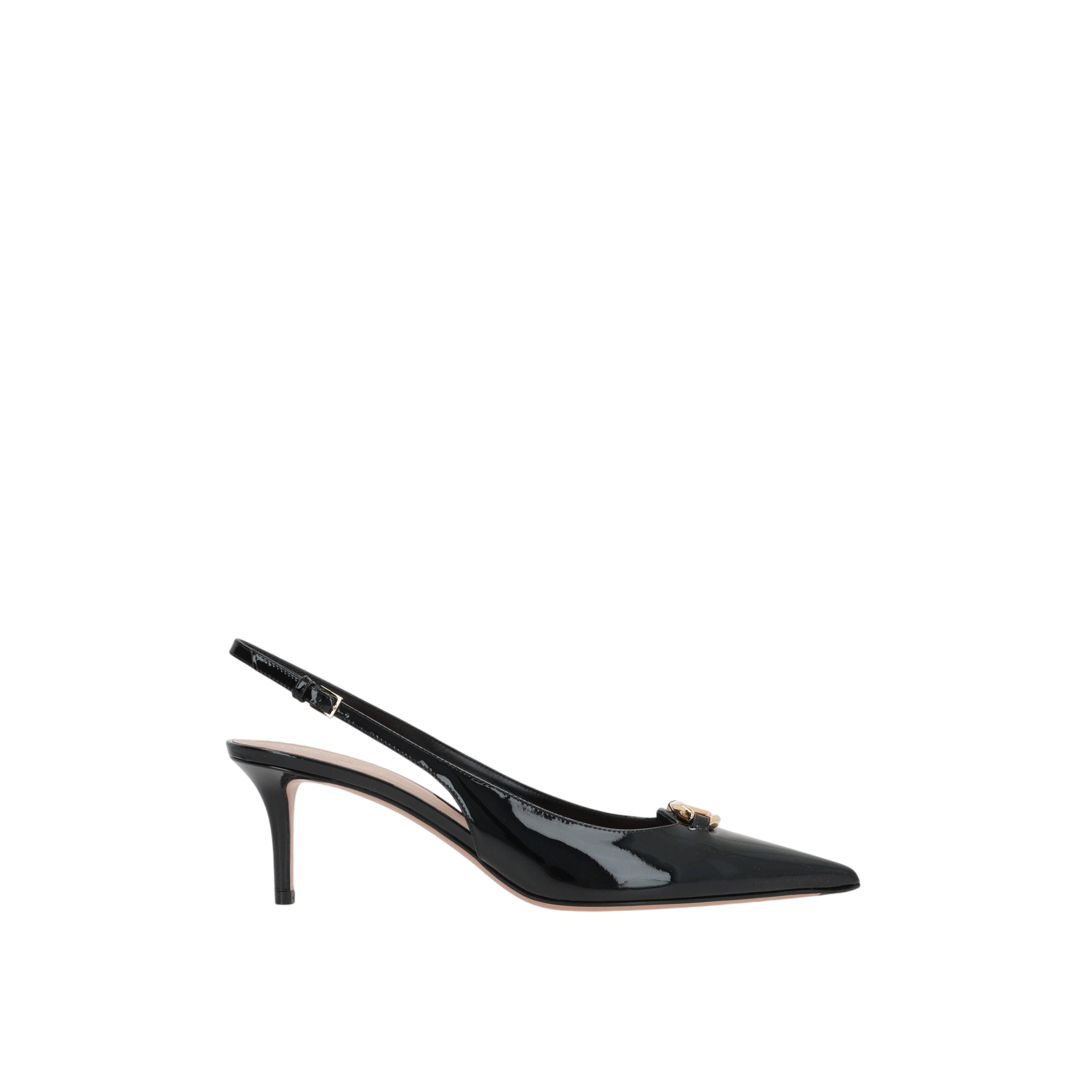 Vlogo The Bold Edition Patent Leather Slingbacks-VALENTINO GARAVANI-JOHN JULIA