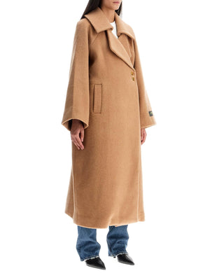 Long Wool Coat-Ganni-JOHN JULIA