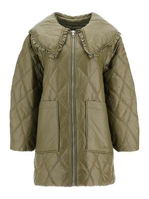 Oversized Collar Down Jacket-GANNI-JOHN JULIA