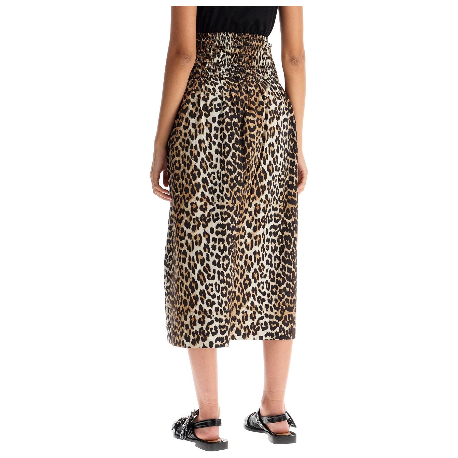 Organic Cotton Leopard Print Skirt