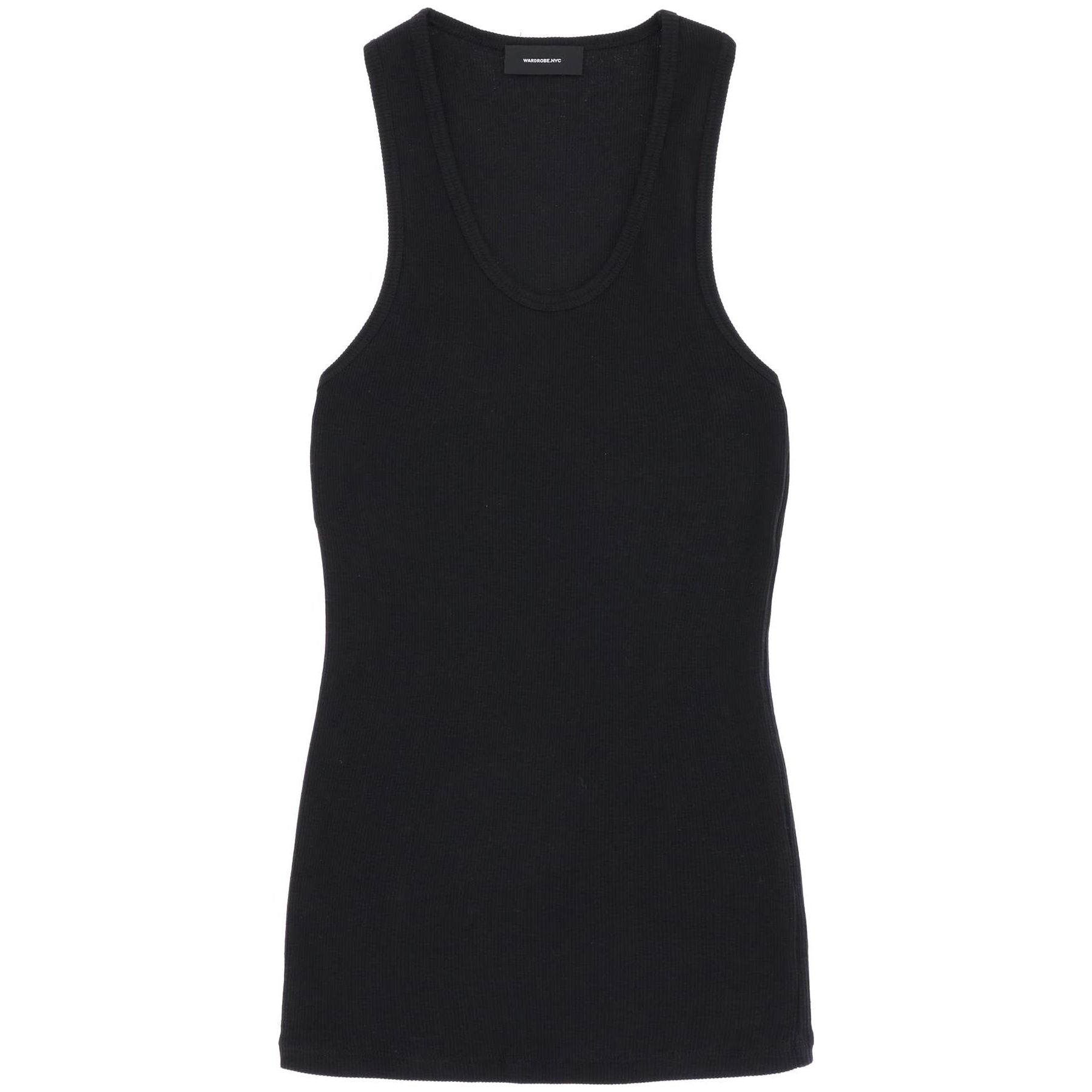 Ribbed Sleeveless Top With