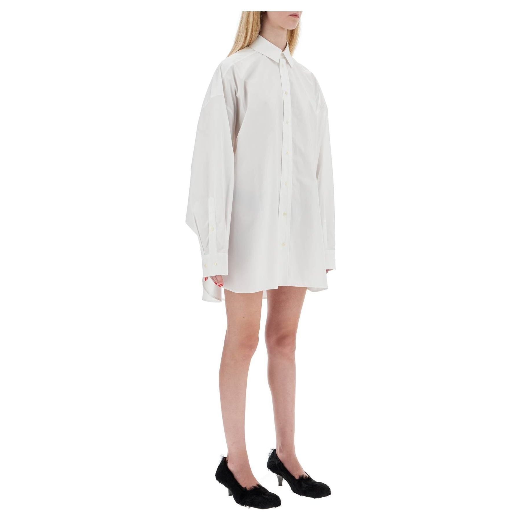 Mini Shirt Dress With Button Closure