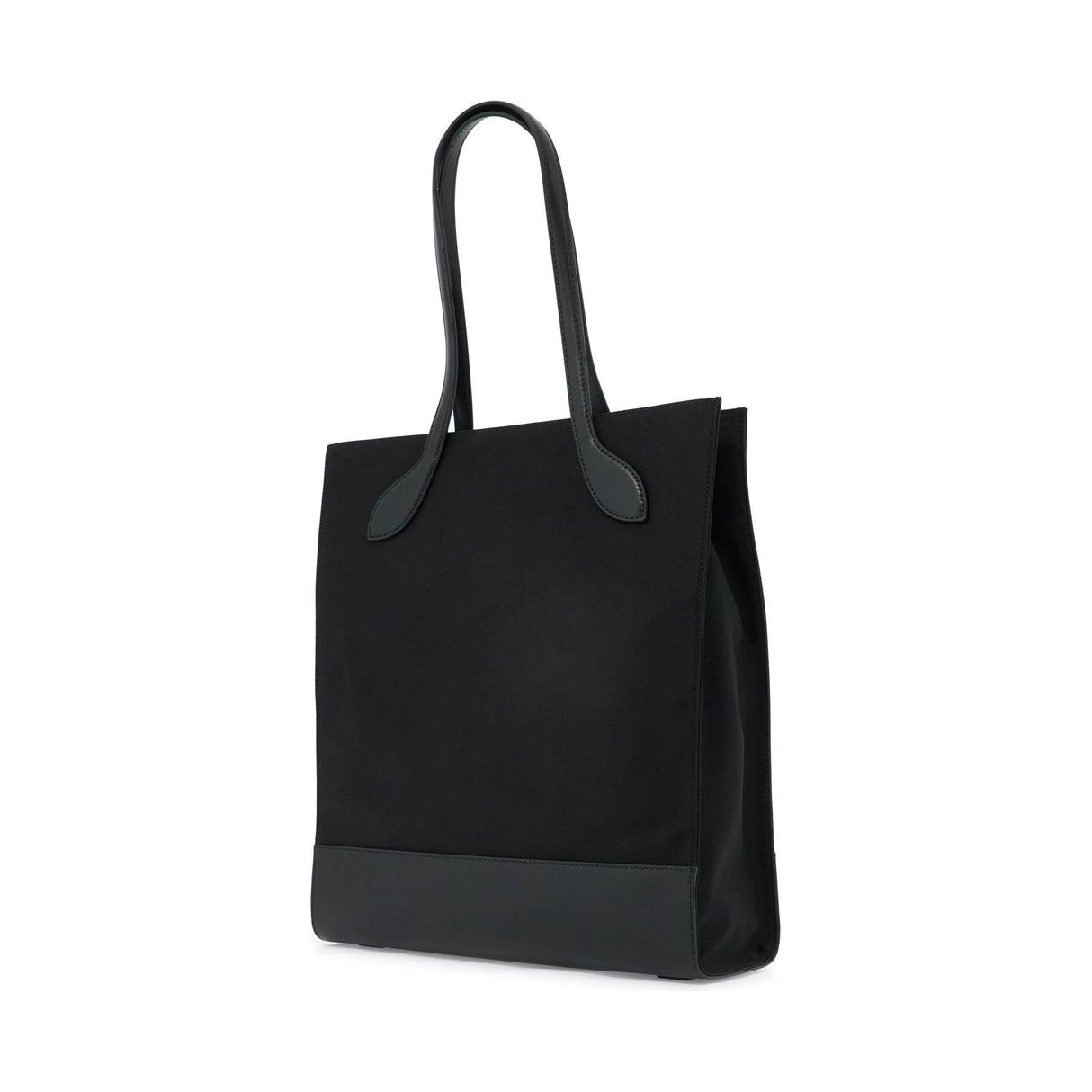 Nylon Leather Tote Bag