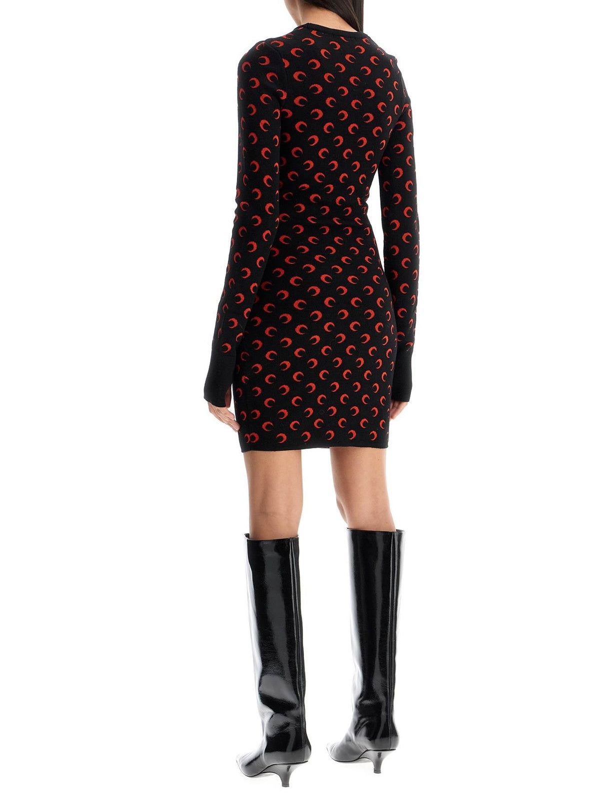 Knitted All Over Moon Dress-MARINE SERRE-JOHN JULIA