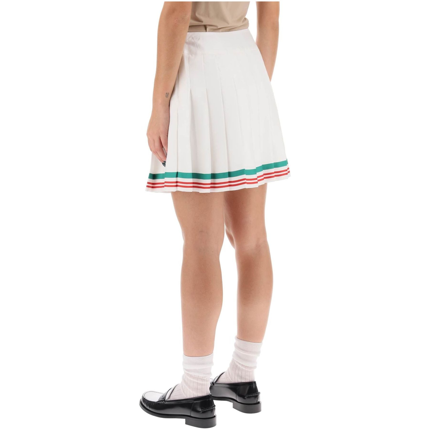 Silk Tennis Mini Skirt