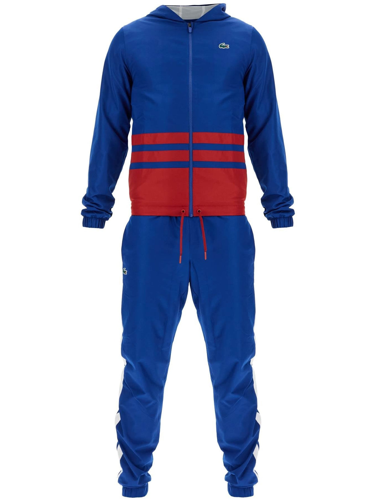 Hooded Zip-Up Tracksuit Set-Lacoste-JOHN JULIA