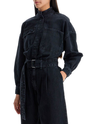 Cocoon Denim Jumpsuit-Frame-JOHN JULIA