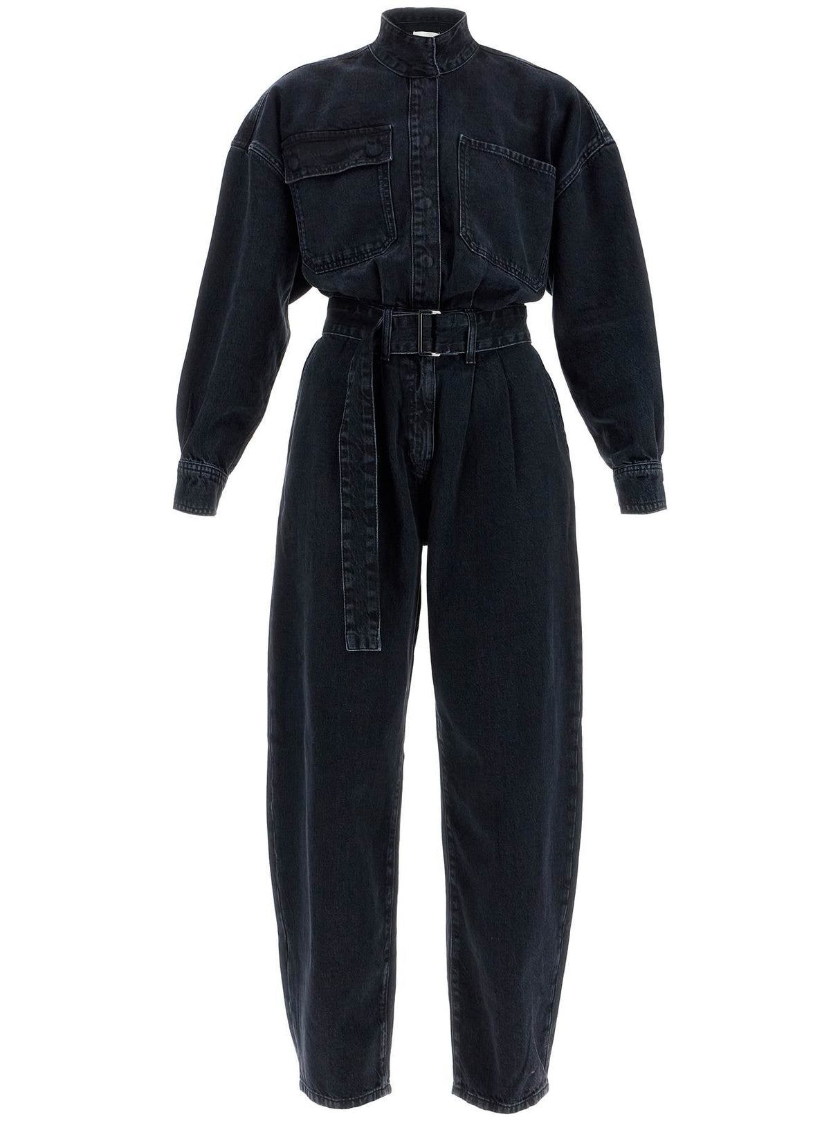 Cocoon Denim Jumpsuit-Frame-JOHN JULIA