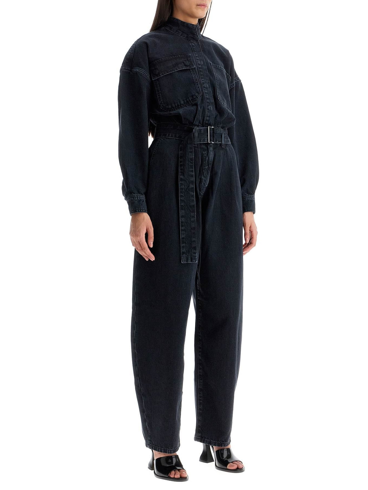 Cocoon Denim Jumpsuit-Frame-JOHN JULIA