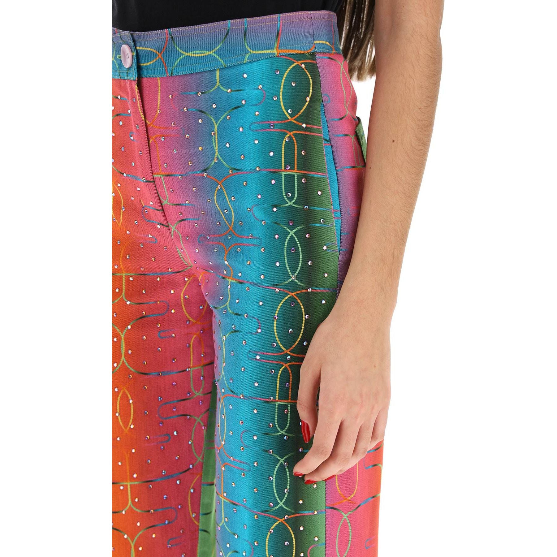 'Bery' Multicolor Rhinestone Pants