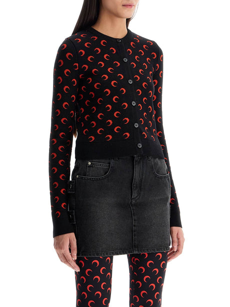 Moon Jacquard Cropped Cardigan-MARINE SERRE-JOHN JULIA