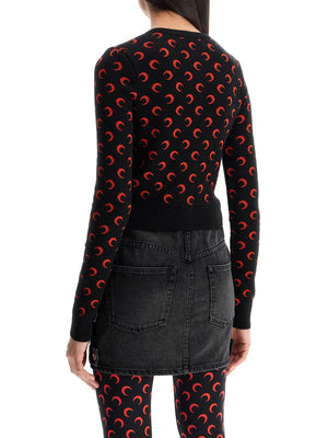 Moon Jacquard Cropped Cardigan-MARINE SERRE-JOHN JULIA