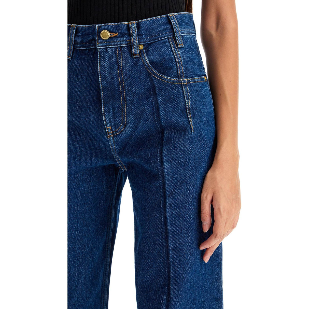 Lu Pleated Effect Jeans