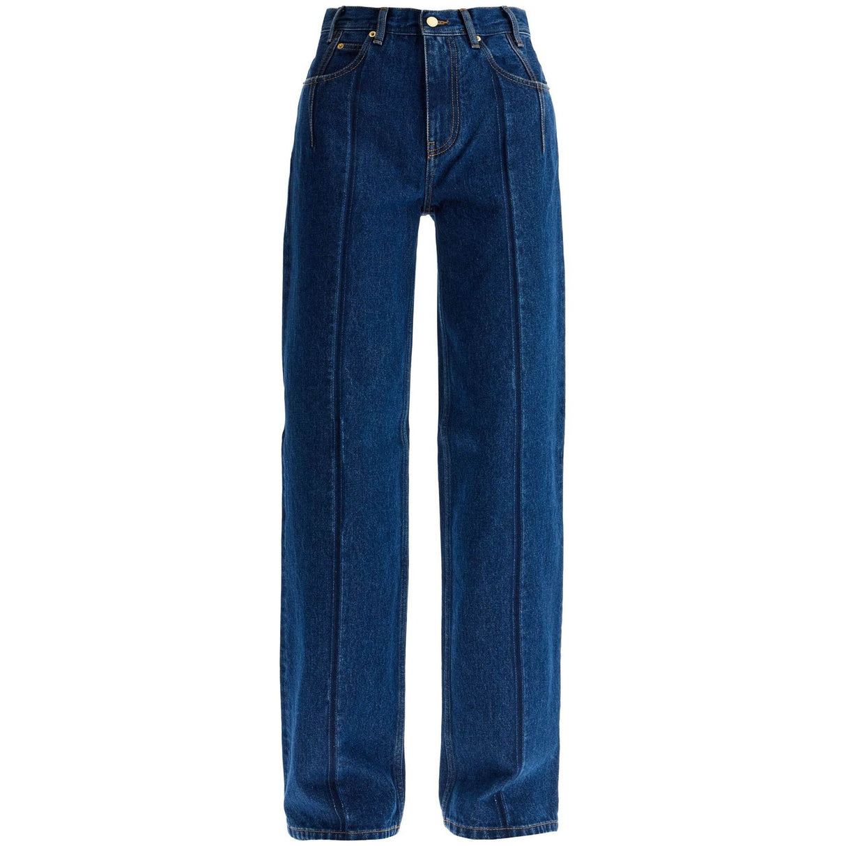 Lu Pleated Effect Jeans