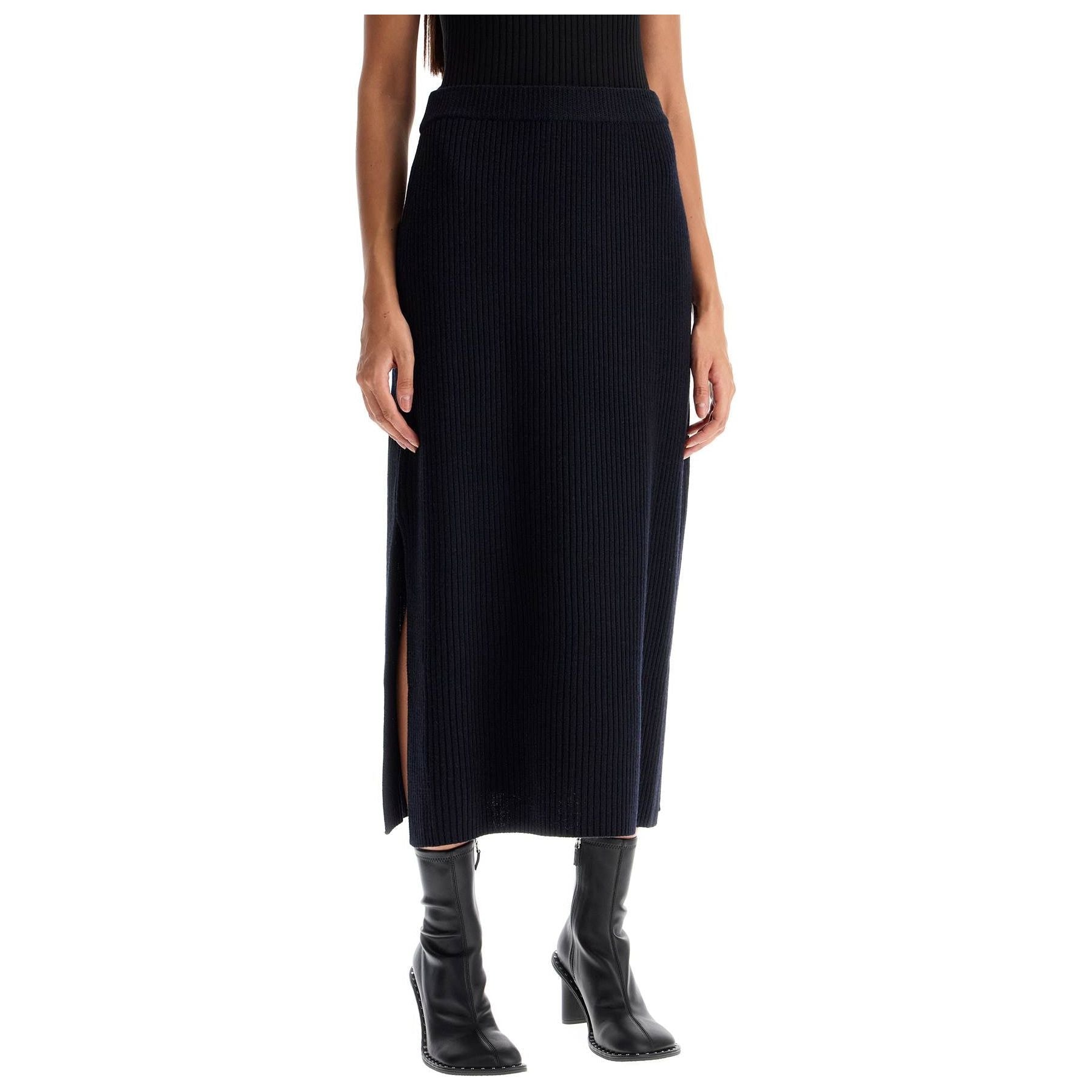 Phoebe Ribbed Wool Skirt