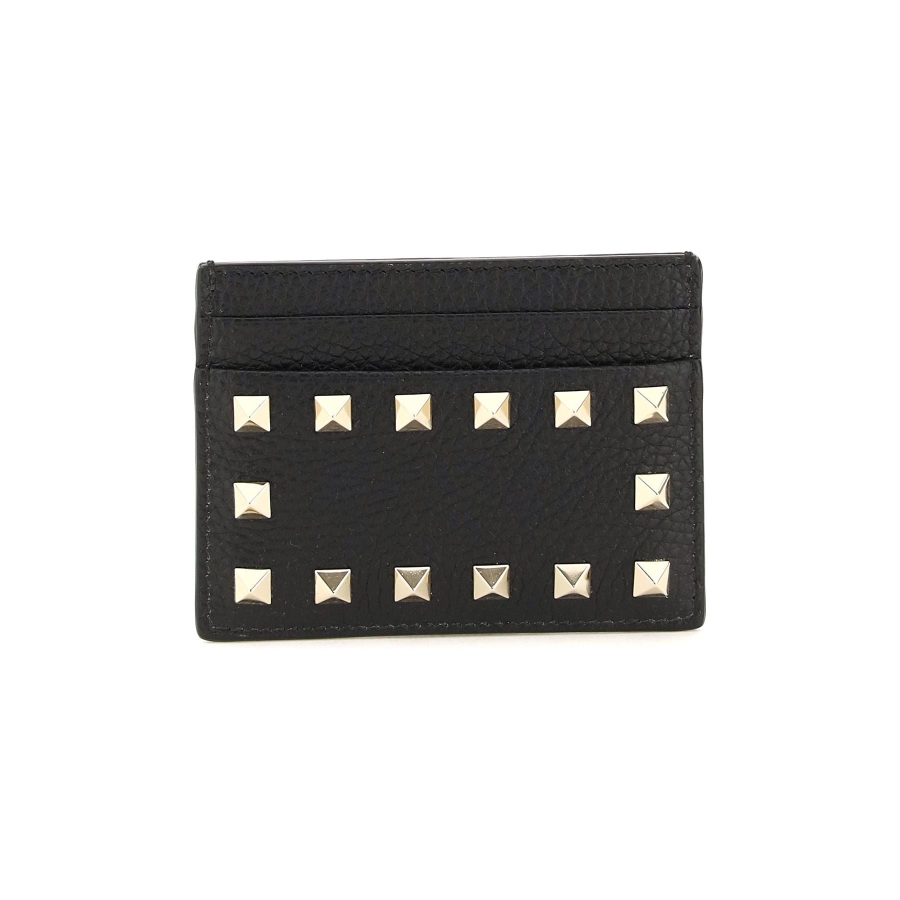 Vlogo Grained Leather Card Holder