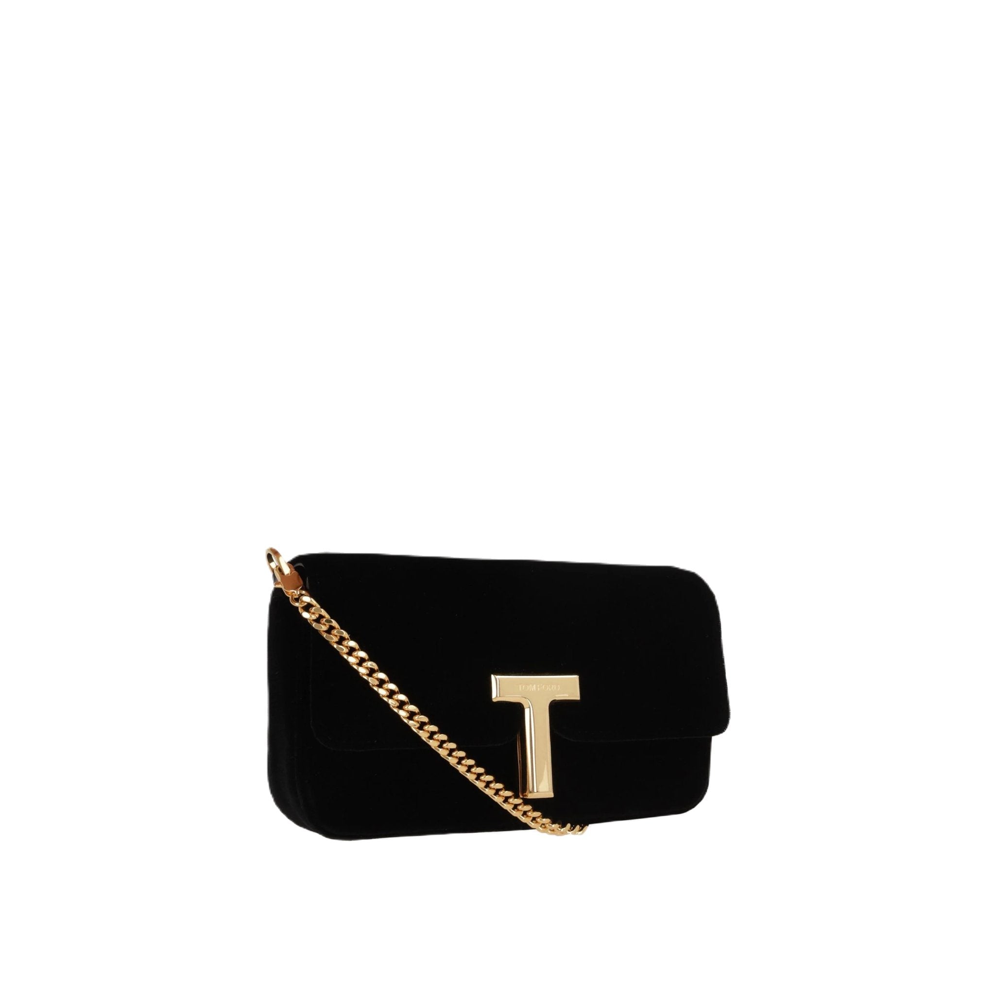 Wallis Mini Velvet Shoulder Bag-TOM FORD-JOHN JULIA