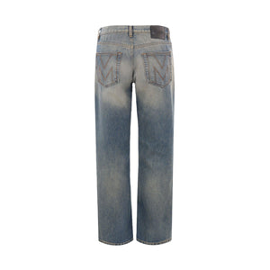 Washed Straight-leg Jeans-MARC JACOBS-JOHN JULIA