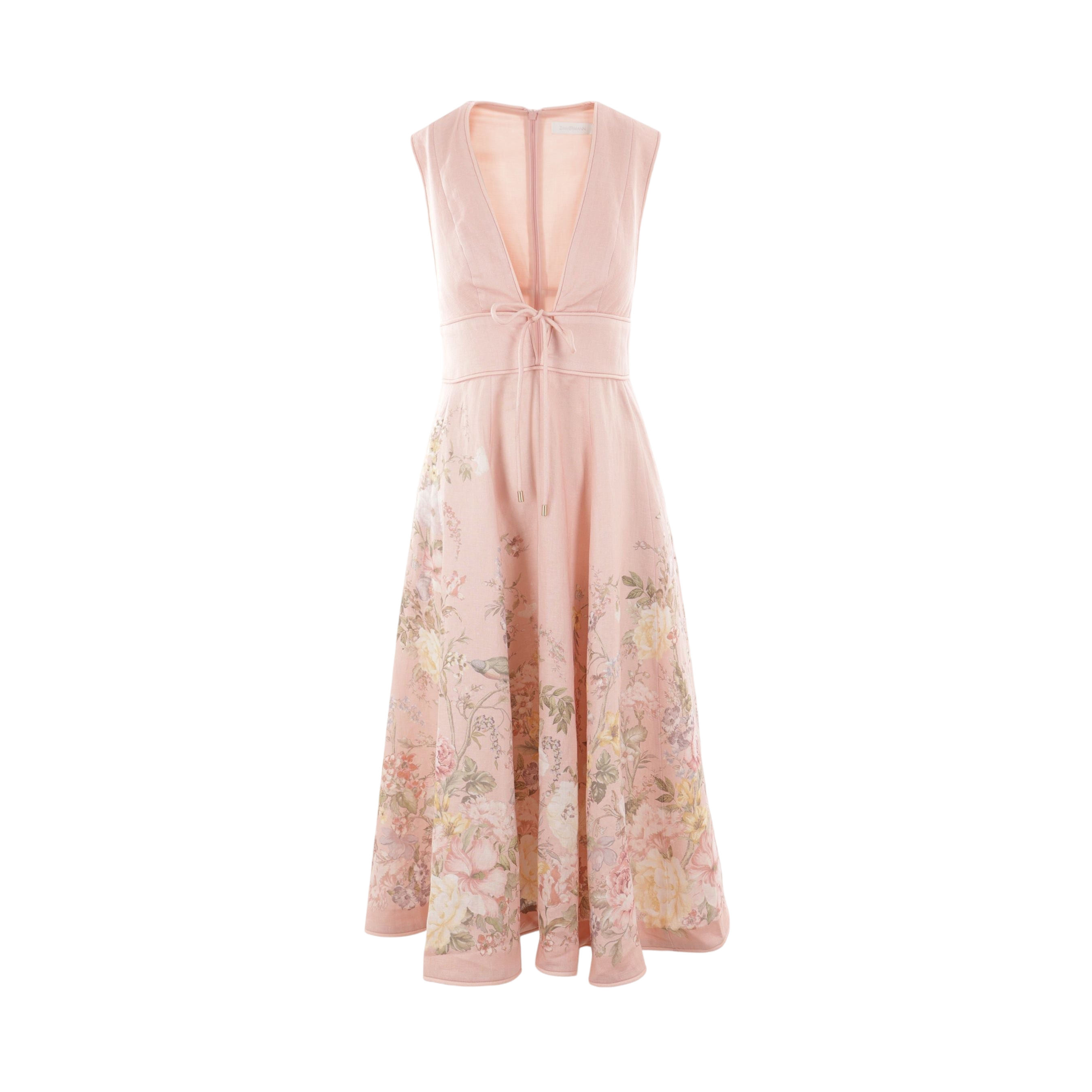 Waverly Linen Sleeveless Dress-ZIMMERMANN-JOHN JULIA