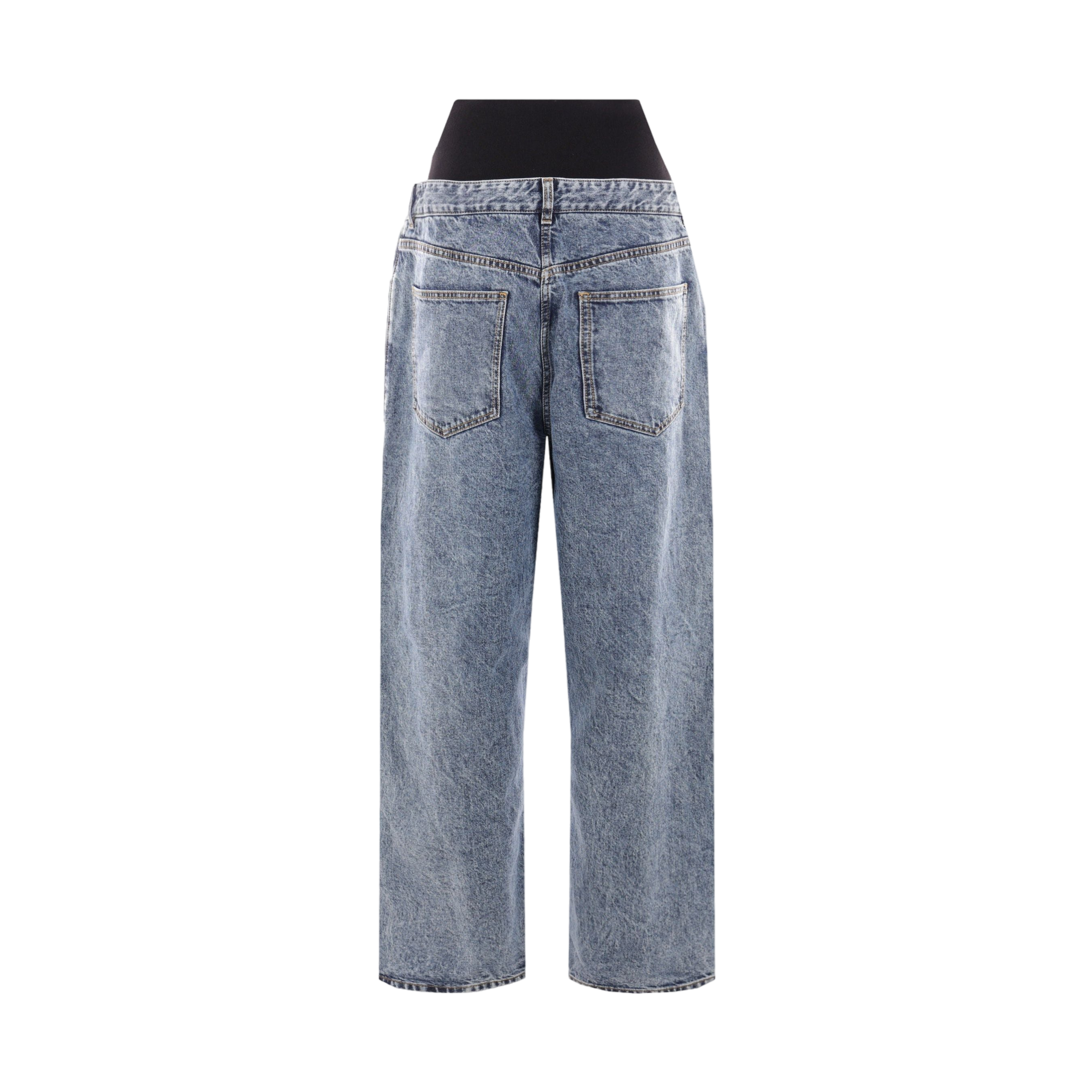 Wide-leg Denim Jeans-ALAÏA-JOHN JULIA