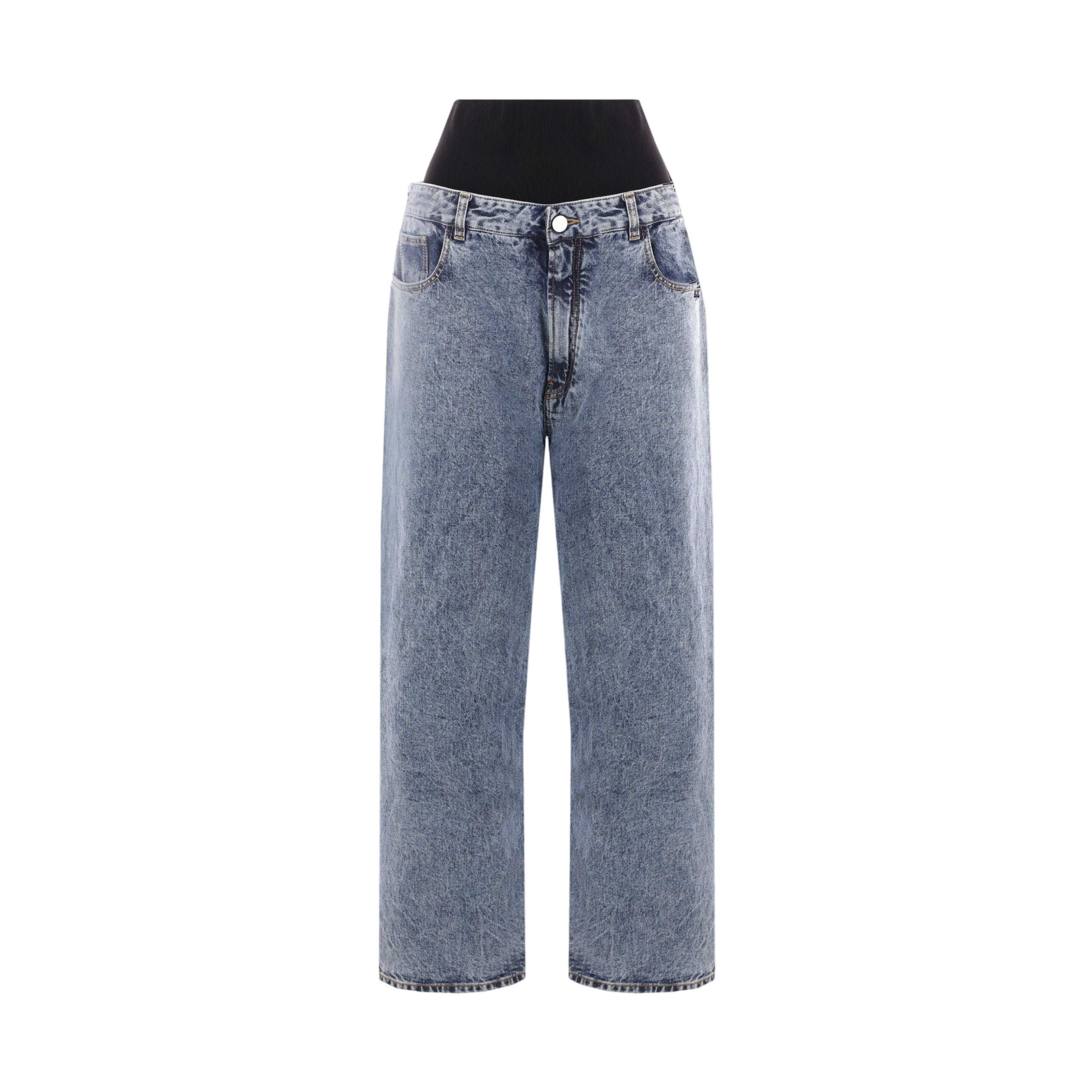 Wide-leg Denim Jeans-ALAÏA-JOHN JULIA